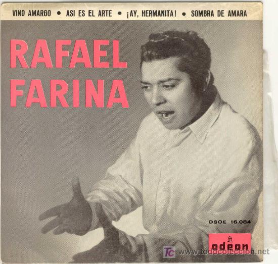 Discos de vinilo: (D-46)DISCO SINGLE RAFAEL FARINA - Foto 1