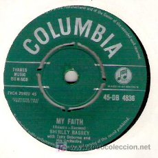 Discos de vinilo: SHIRLEY BASSEY - MY FAITH / FAR AWAY. Lote 5998505