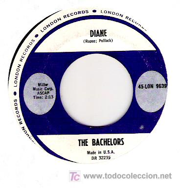 Discos de vinilo: THE BAHELORS - DIANE / HAPPY LAND - Foto 1