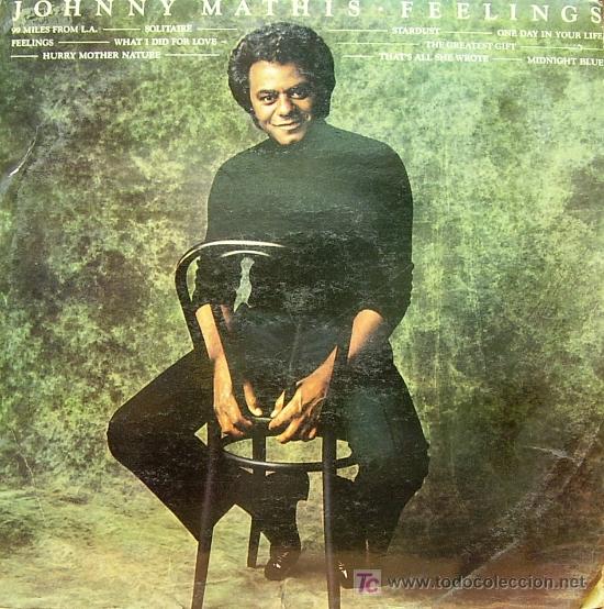 Discos de vinilo: JOHNNY MATHIS - FEELINGS LP EDITA CBS EN 1976 - Foto 1