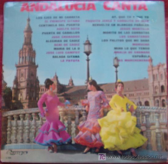 Discos de vinilo: ANDALUCIA CANTA - VARIOS INTERPRETES - Foto 1