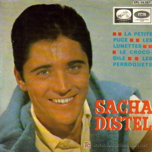 Discos de vinilo: SACHA DISTEL-LA PETITE PUCE + LE CROCODILE + LES PERROQUETS + LES LUNETTES EP 1966 EDITADO