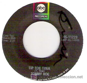 Discos de vinilo: TOMMY ROE - TIP TOE TINA / JACK AND JILL - Foto 1
