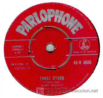 Discos de vinilo: RUBY WRIGHT - THREE STARS / I ONLY HAVE ONE LIFETIME - Foto 1