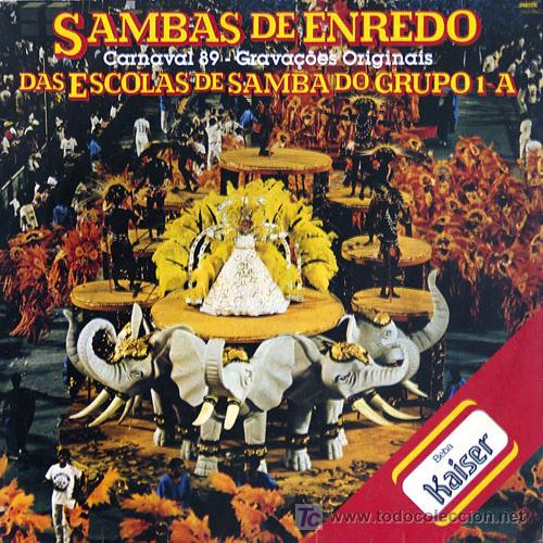 Discos de vinilo: &lsquo;Sambas de enredo&rsquo;  Doble LP Libreto con letras - Foto 1
