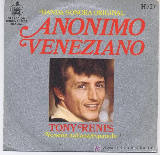 tony renis anonimo veneziano en espa ol y italiano