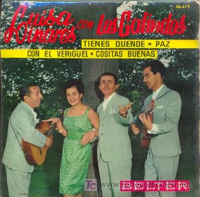 Discos de vinilo: LUISA LINARES Y LOS GALINDOS - TIENES DUENDE - EP DE VINILO