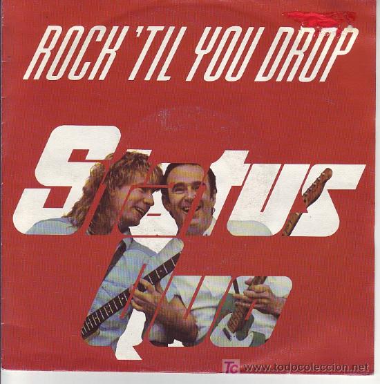 Discos de vinilo: STATUS QUO SINGLE ROCH&acute;TILL YOU DROP VERTIGO 1991 GER - Foto 1