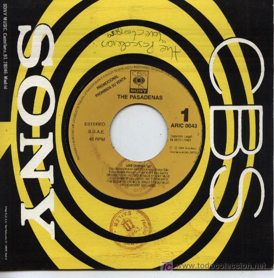 Discos de vinilo: The Pasadenas  -  Love changes - Foto 1