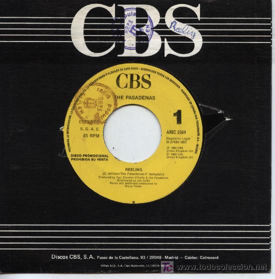Discos de vinilo: The Pasadenas  -  Reeling - Foto 1