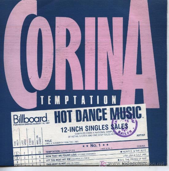 Discos de vinilo: Corina  -  Temptation - Foto 1