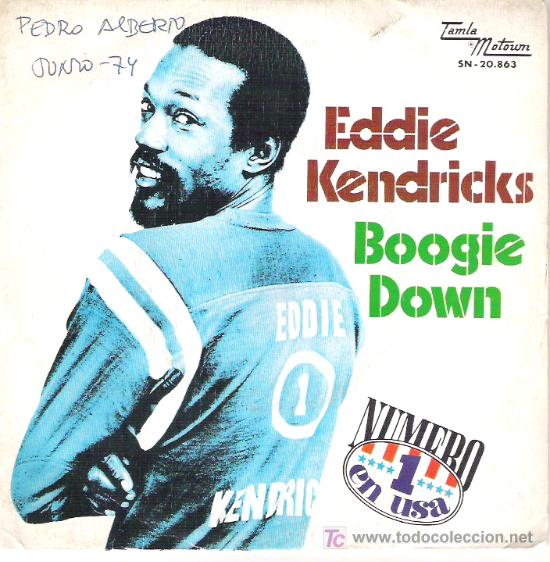 Discos de vinilo: EDDIE KENDRICKS - BOOGIE DOWN / CAN`T HELP WHAT I AM 1974 - Foto 1