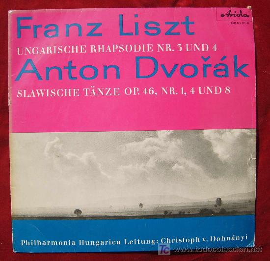 Discos de vinilo: ARIOLA - LISZT/DVORAK - ANTIGUO! - Foto 1