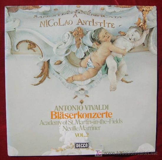 Discos de vinilo: DECCA - VIVALDI - CONCIERTOS DE VIENTO - MARRINER - Foto 1