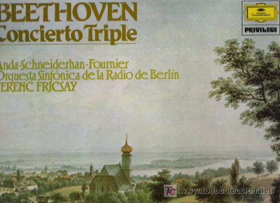 Discos de vinilo: BEETHOVEN     CONCIERTO TRIPLE - Foto 1