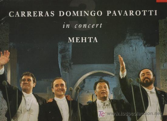 Discos de vinilo: CARRERAS DOMINGO PAVAROTTI     MEHTA - Foto 1