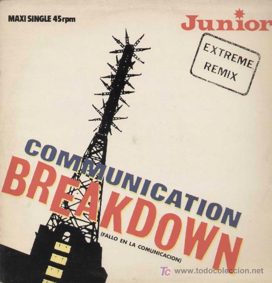 Discos de vinilo: JUNIOR / Communication breakdown (MAXI MERCURY de 1983) - Foto 1
