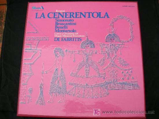 Discos de vinilo: CAJA 3 LPS ROSSINI LA CENERENTOLA - Foto 1