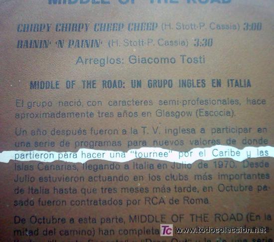 Discos de vinilo: MIDDLE OF THE ROAD - Foto 2