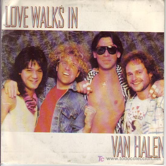 Discos de vinilo: VAN HALEN SINGLE LOVE WALKS WB SPA 1988 - Foto 1