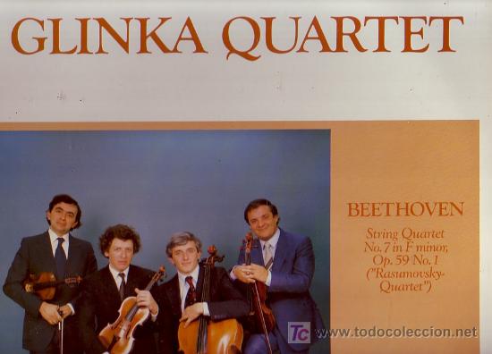 Discos de vinilo: GLINKA QUARTET LP BEETHOVEN  1982 GLO CX 15014 HOLLAN VER FOTO ADICIONAL