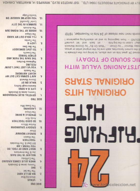 Discos de vinilo: CONTRAPORTADA - Foto 2