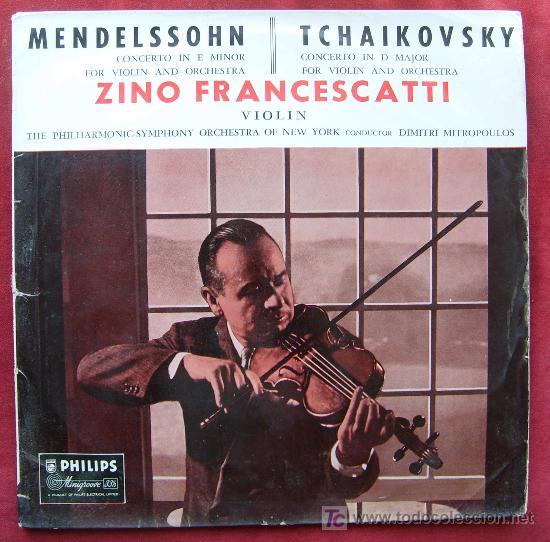 Discos de vinilo: PHILIPS ABL 3159 - MENDELSSOHN & TSCHAIKOWSKY - CONCIERTOS DE VIOLIN - FRANCESCATTI