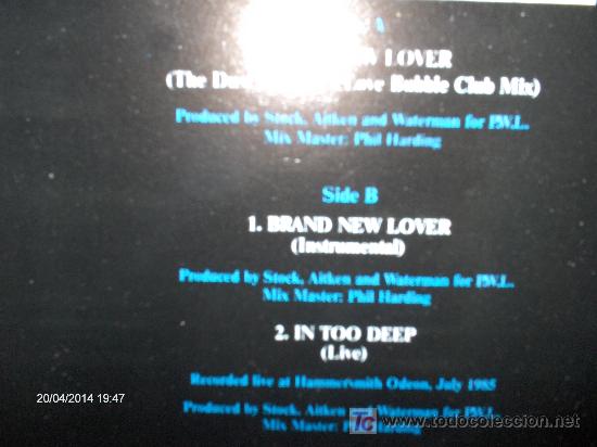 Discos de vinilo: DEAD OR ALIVE ----- BRAND NEW LOVER --   MAXI - Foto 2