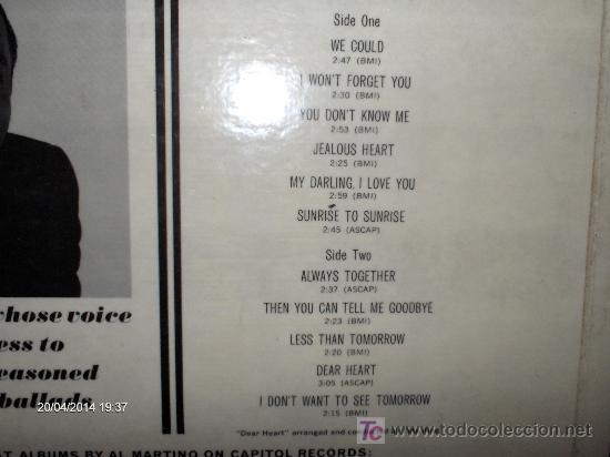 Discos de vinilo: AL MARTINO ----- WE COULD - Foto 2