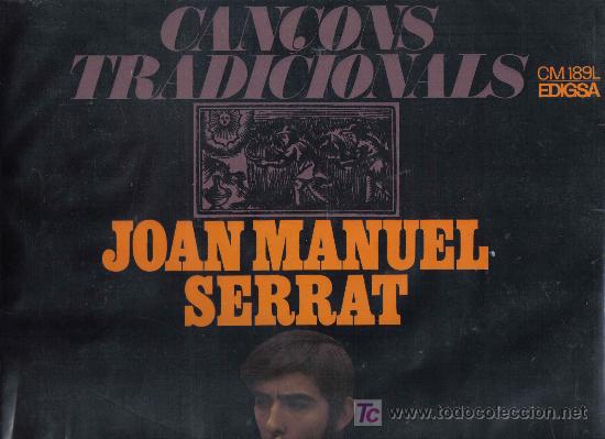 Discos de vinilo: LP JOAN MANUEL SERRAT - CAN&Ccedil;ONS TRADICIONALS - Foto 1