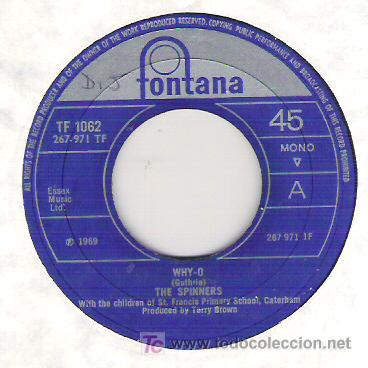Discos de vinilo: THE SPINNERS - WHY / THE FOX 1969 - Foto 1