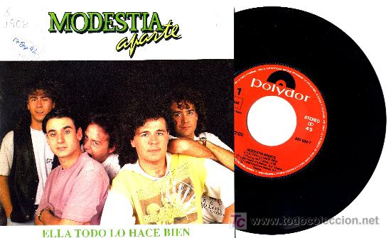 Discos de vinilo: MODESTIA APARTE SINGLE - Foto 1