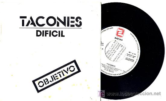 Discos de vinilo: TACONES  PROMO INSERT SINGLE   (PORTADA REGULAR) - Foto 1