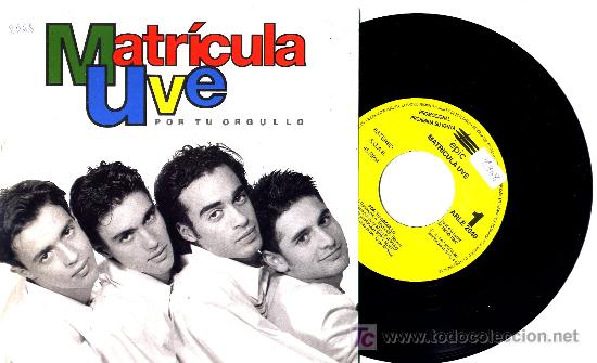 Discos de vinilo: MATRICULA UVE  PROMO ONE SIDED  SINGLE - Foto 1