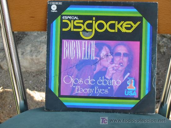 Discos de vinilo: (91) BOB WELCH - EBONY EYES - (OJOS DE EBANO) SINGLE - Foto 1