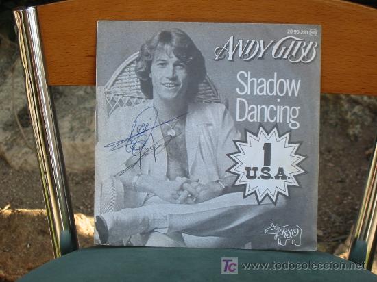 Discos de vinilo: (90) ANDY GIBB - SHADOW DANCING - VINILO SINGLE - Foto 1