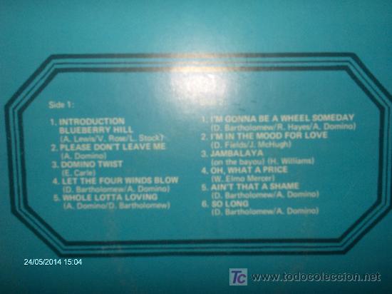 Discos de vinilo: FATS DOMINO ----BLUEBERRY HILL - Foto 2