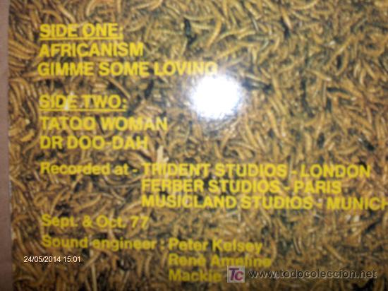 Discos de vinilo: KONGAS ---- AFRICANISM MAXI ( PRO. CERRONE ) - Foto 2