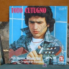 Discos de vinilo: (65) TOTO CUTUGNO - MIA -(CANTA EN ESPAÑOL) VINILO. Lote 8020567