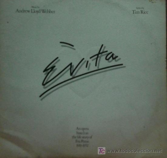 Discos de vinilo: BSO EVITA - ANDREW LLOYD WEBBER - LP DOBLE U.K. MCA 1976 - Foto 1