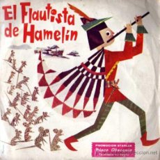 Discos de vinilo: SINGLE - CUENTO EL FLAUTISTA DE HAMELIN. Lote 6603636