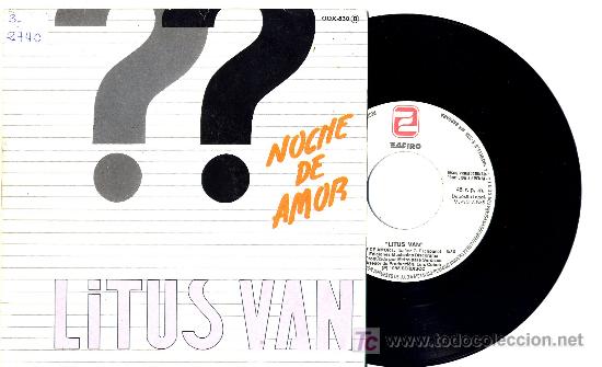 Discos de vinil: LITUS VAN  single env&iacute;o INCLUIDO