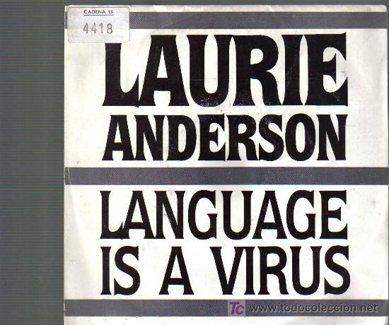 Discos de vinilo: Single LAURIE ANDERSON - LANGUAGE IS A VIRUS - Foto 1