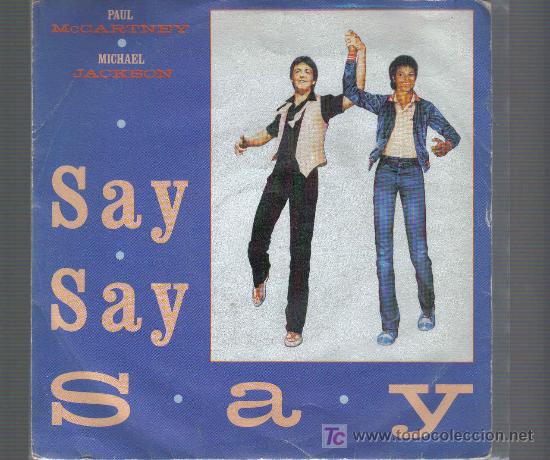 Discos de vinilo: Single PAUL McCARTNEY & MICHAEL JACKSON - SAY SAY SAY - Foto 1