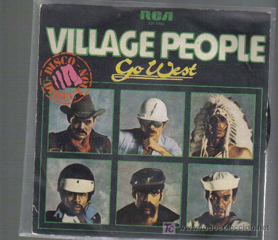Discos de vinilo: Single VILLAGE PEOPLE - GO WEST - Foto 1