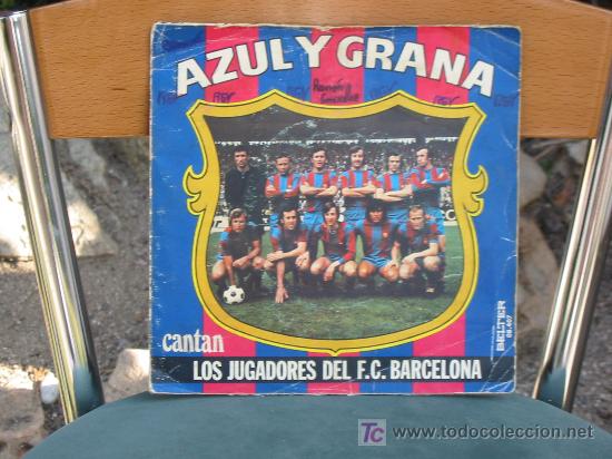 Discos de vinilo: (71) VINILO SINGLE-CANTAN LOS JUGADORES DEL BAR&Ccedil;A- - Foto 1