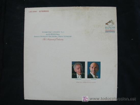 Discos de vinilo: TCHAIKOVSKY CONCERTO No. 1   ARTUR RUBINSTEIN - Foto 1