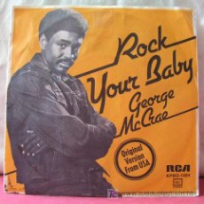 Discos de vinilo: GEEORGE MCCRAE (ROCK YOUR BABY - ROCK YOUR BABY PART 2 ) 1974-GERMANY SINGLE45 CBS. Lote 6762277