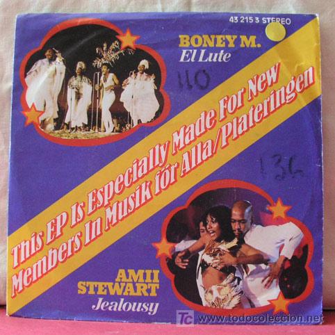 Discos de vinilo: BONEY M.,AMII STEWART,AMANDA LEAR,DSCHINGUIS KHAN) - Foto 1