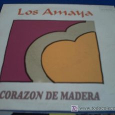 Discos de vinilo: LOS AMAYA:CORAZON DE MADERA/SINGLE PROMOCIONAL PEPETO. Lote 6883944